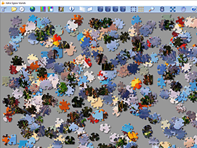 Round jigsaw shapes