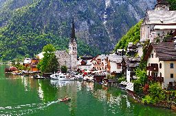 Hallstatt - small pretty pearl of Alps, Austria
