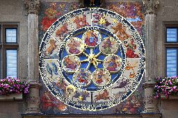 Historic astronomical clock, Heilbronn, Germany