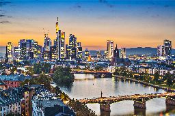 Frankfurt on the Main River, Germany.