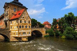 Bridge town hall in Bamberg, Bavaria