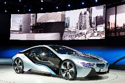 BMW i8 Concept car shown at the 64th IAA Motor Show in Frankfurt, Germany