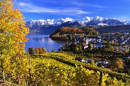Autumn landscape in Switzerland