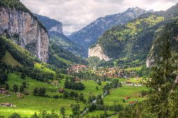 Lauterbrunnen Valley in Switzerland
