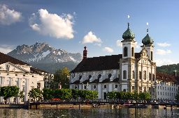 The Jesuit church in Luzern, Switzerland