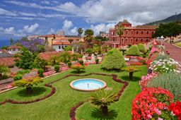 Beautiful botanical garden in La Orotava, Tenerife, Canary Islands, Spain