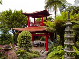 Tropical gardens in Monte Palace, Funchal, Madeira