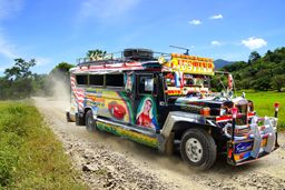 Jeepney, a public transport in Tagbilaran, Philippines