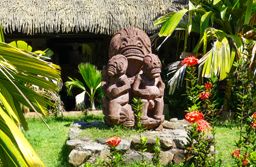 Maori Statue, Nuku Hiva Island, French Polynesia