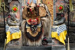 Barong Dance show, the traditional balinese performance in Ubud, Bali, Indonesia