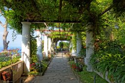 The public gardens of the Villa San Michele, Capri island, Italy