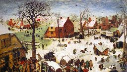 Pieter Bruegel The enumeration of Bethlehm