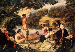 Frank Buchser Elenore in the Bath
