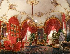 Edward Petrovich Gau Interiors of the Winter Palace: The Fourth Reserved Apartment. The Corner Room