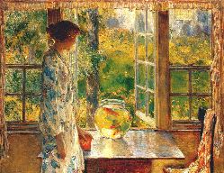 Childe Hassam Bowl of goldfish 1912