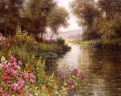 Louis Aston Knight Flowers along the river