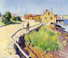 Willard Metcalf Inner harbour, Gloucester
