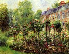 Pierre Auguste Renoir The rose garden at Wargemont 1879