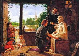 Henry Wallis The carving of Shakespeare's monument in Stratford