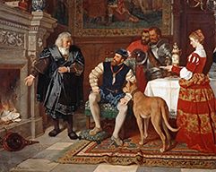Jakob Fugger Burns the Notes of Charles V by Carl Ludwig Friedrich Becker