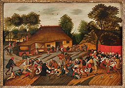 Village Wedding Feast by Pieter Brueghel the Younger