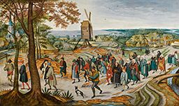 The Wedding Procession by Pieter Brueghel the Younger