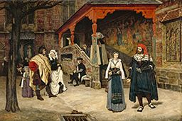 Meeting of Faust and Marguerite by James Tissot