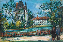 Chateau De Saintines, Oise by Maurice Utrillo