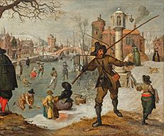 Allegory of the Month of January by Sebastiaan Vrancx