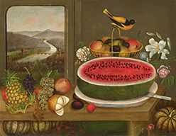 Fruit and Baltimore Oriole by Wagguno