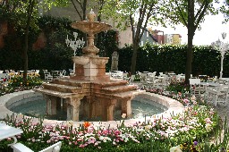 A fountain in a court yard, Istanbul, Turkey