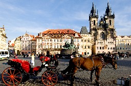 Church of Our Lady Before Tyn in Old City (Staromestka nameste), Prague, Czech Republic