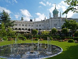 The famous Tivoli Garden in Copenhagen, Denmark
