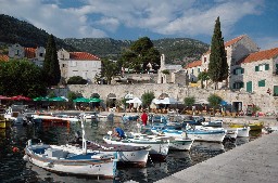Harbor in Brac island, Croatia