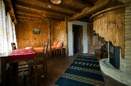 Interior of a wooden house from the Bulgarian Renaissance period