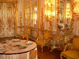 Katherine's Palace dining room in Tsarskoe Selo (Pushkin), Russia
