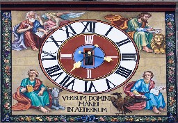 Old tower clock in Brasov, Romania