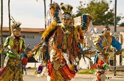 Traditional native american dancers in the Parada Del Sol, Scottsdale Arizona.