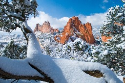 South Gateway Rock Formations at the Garden of the Gods Park in Colorado Springs