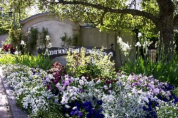 Flower Garden Park Entrance with Oak Tree