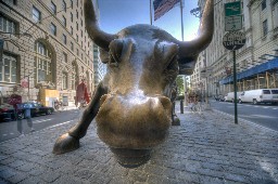 Golden Bull - a symbol of Wall Street, Manhattan, New York