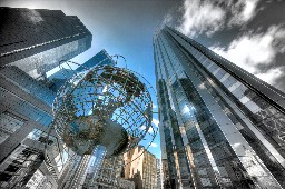 Globe at Columbus Circle, Manhattan, New York