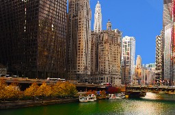 Chicago river from Michigan Ave